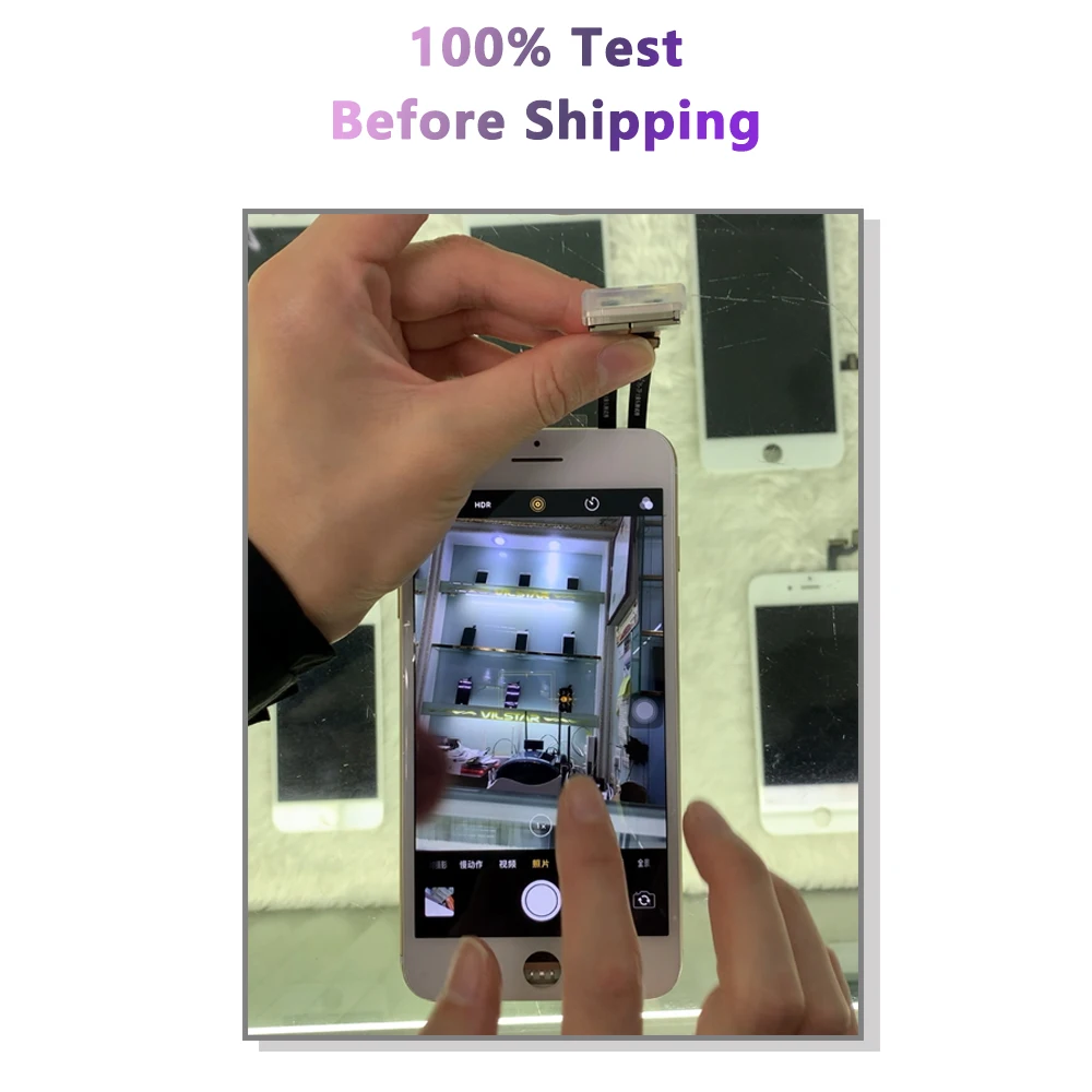 Тестовая задняя камера для IPhone 6 6s 7 8 X XR XS MAX с модулем вспышки Senser для 7 8 Plus Запасная часть
