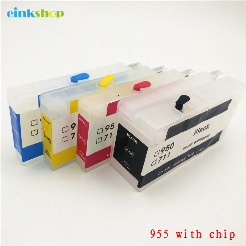 Einkshop 955 многоразовый чернильный картридж с заменой чипа для HP xl Officejet Pro 8216 8710 8720 8210