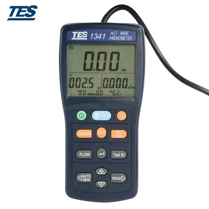 TES 1341 горячий проводной Анемометр TES1341 (USB интерфейс для подключения