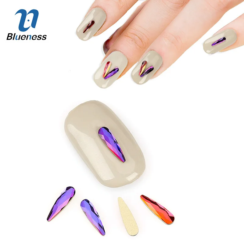 10 штук упак. плоские удлиненные каплевидные Прямоугольные Стеклянные Пламенные