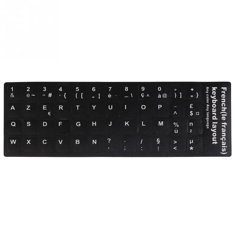 1 шт. черный французский раскладка клавиатуры стикеры протектор крышки для