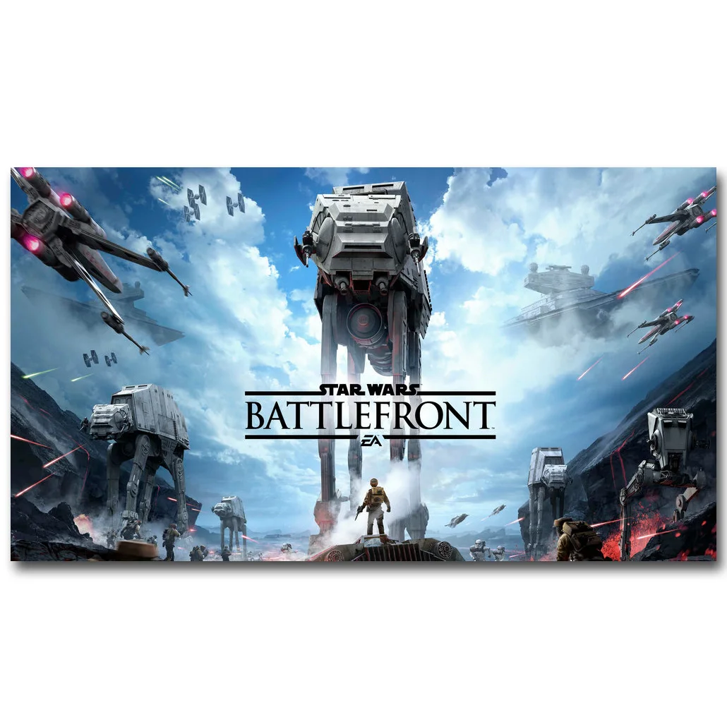 Star Wars Battlefront 2 художественный постер из шелковой ткани с принтом 13x24 24x43 дюйма