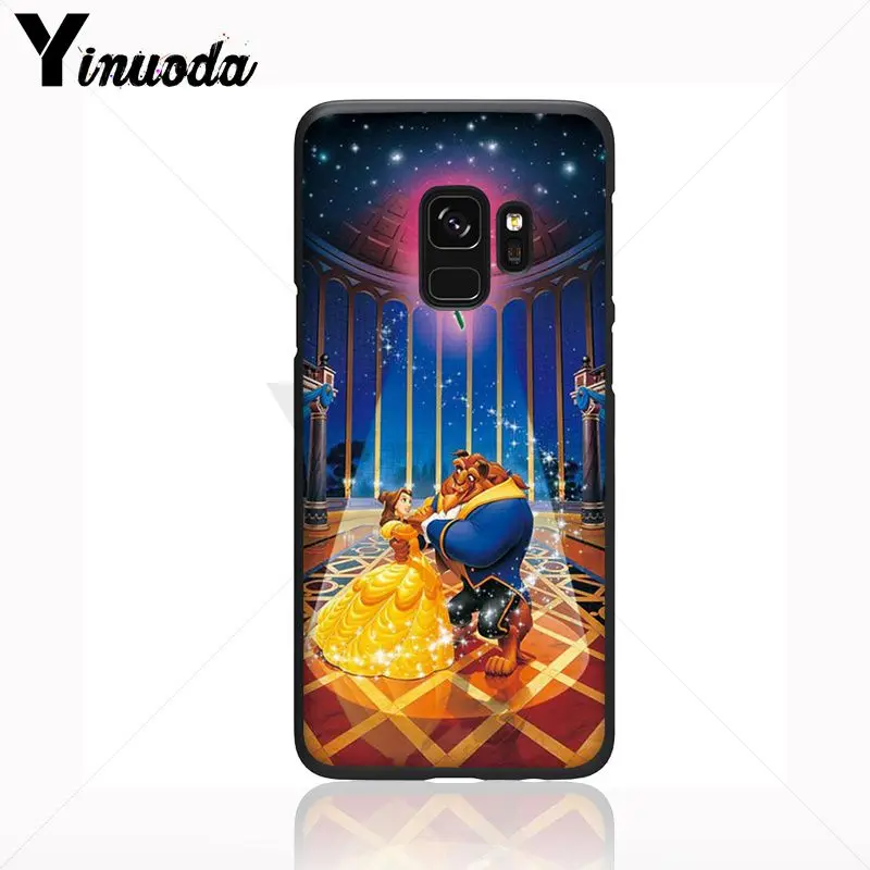 Yinuoda мягкий чехол для телефона с принтом Красавица чудовище Роза Samsung Galaxy s9 s8 plus note