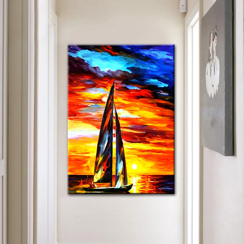 Заходящее солнце мозаика 5D для самостоятельного создания картины из кристаллов