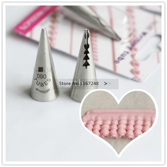 Насадка для крема бесшовная круглая Кондитерская насадка с оборками #90 | Дом и сад