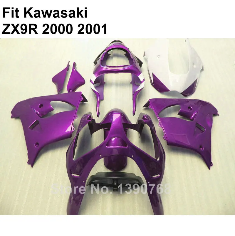 

Комплект обтекателей для мотоцикла Kawasaki Ninja ZX9R 00 01 purple zx9r 2000 2001 комплект обтекателей YI15