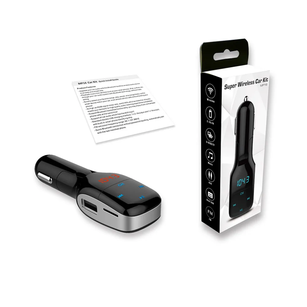 Dafuplus Новый Bluetooth Автомобильный fm трансмиттер MP3 плеер автомобиля Зарядное