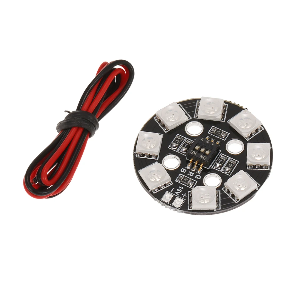 Matek RGB LED круглая доска световая 7 видов цветов X8 16V для Мультикоптер FPV RC