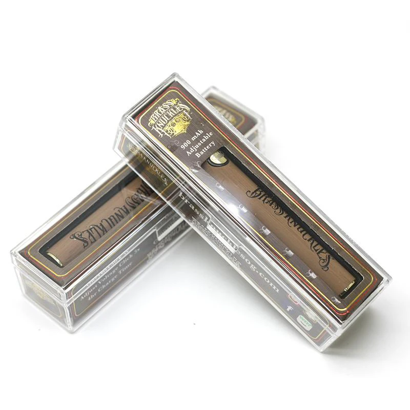 50 шт./лот CBD BK 650 мАч 900 батарея для электронной сигареты Gold Wood 510 Thread Vape Pen USB Charger Crystal