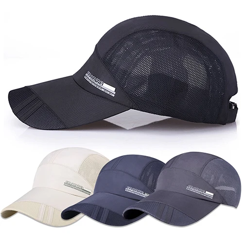 Мода мужская Лето Открытый Запуск Спорт Бейсбол Шляпа Козырек Сетки Peaked Cap