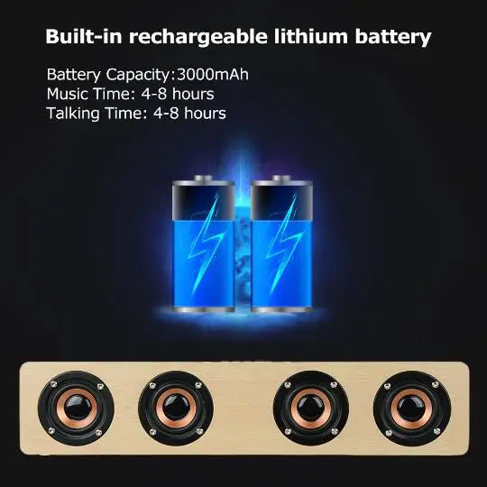 HIFI Беспроводной Bluetooth Динамик большой Мощность 12 Вт Портативный сабвуфер стерео