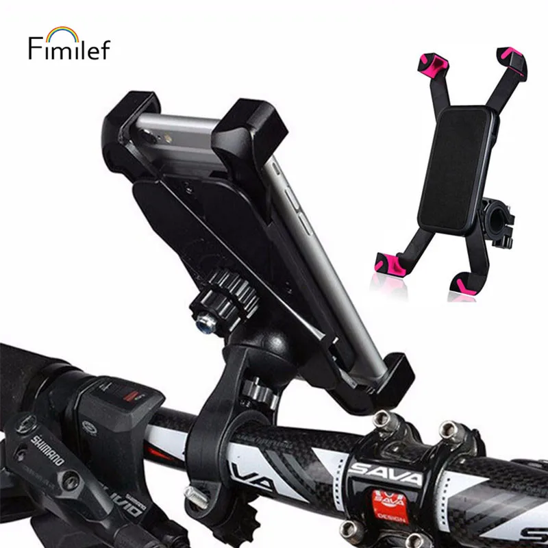 

Fimilef Phone Bike Holder Universal Motorcycle Bicycle Mobile Phone Holder for iPhone Xiaomi Bike Handlebar Cell Phone Bracket