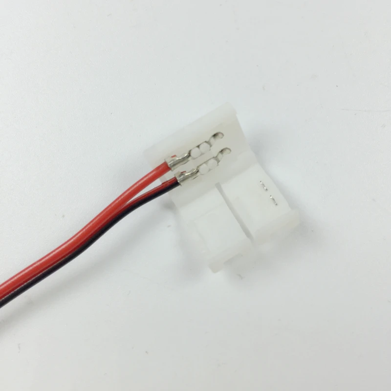 8mm 2 pin led strip connector 3528 extension cable wire accessories both end with 10pcs/lot | Обустройство дома