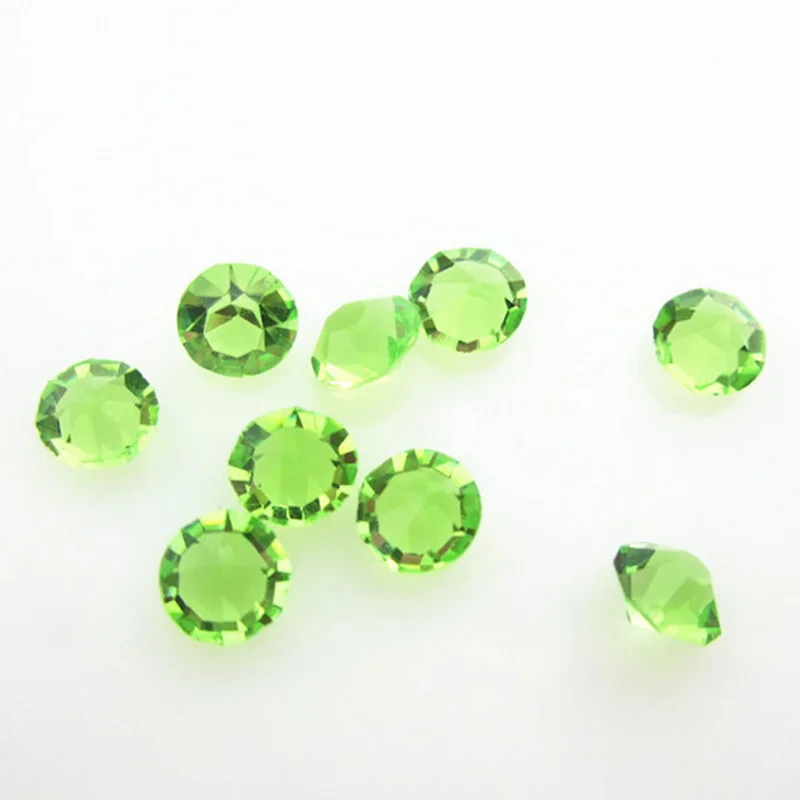 

New Arrival 100pcs April Birthstone Light Green 5mm 4mm Crystal Floating Charms Living Glass Memory Lockets Pendants DIY Jewelry
