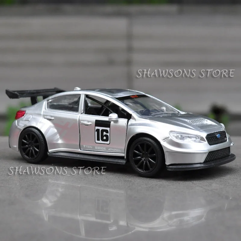 1:32 литая модель автомобиля Jada Subaru WRX STI 2016 миниатюрная Реплика|Наземный транспорт|