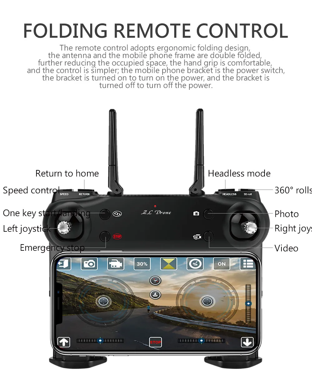 SG106 2 4 Ghz 4CH WiFi FPV оптический поток двойной 720P HD камера образовательный RC