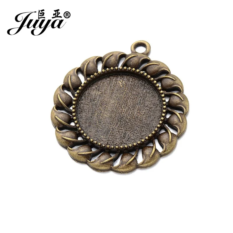 Кулоны JUYA Cabochon 2 шт./компл. 25 мм Дешевые Ювелирные изделия высокое качество