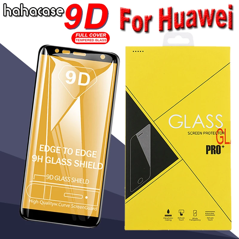 Изогнутое закаленное стекло 9D для Huawei Honor V20 20 20i 10 Lite 9S 9E 8S 8X Max HD с защитой от