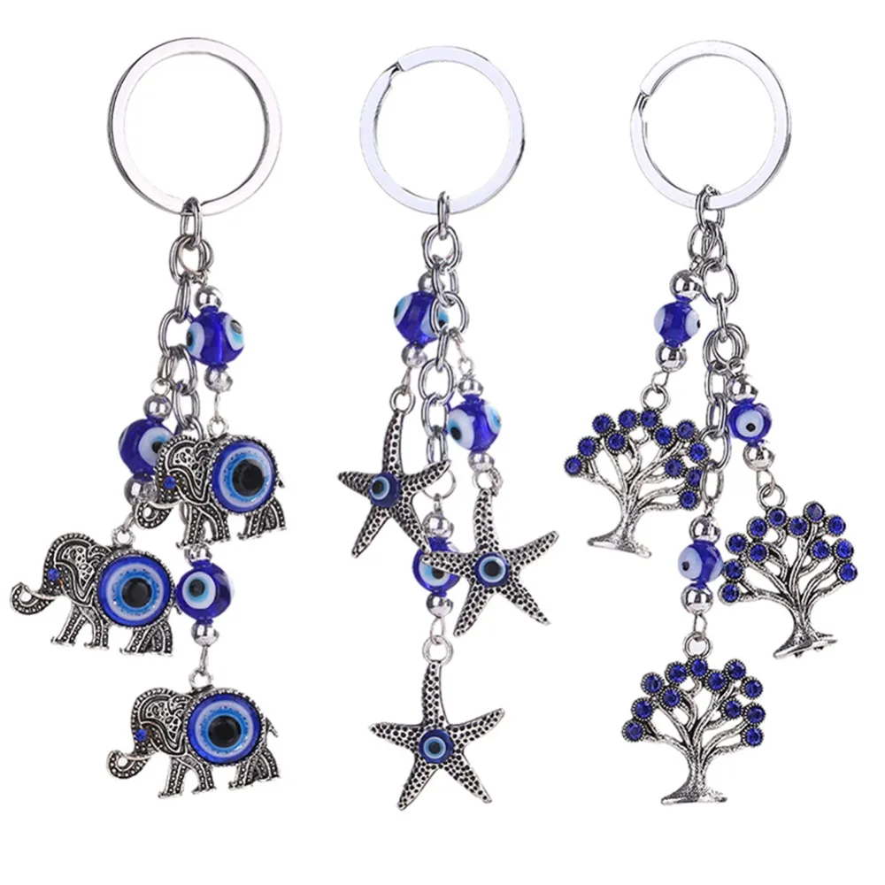 Металлический брелок для ключей милая Подвеска со стразами в виде слона морской