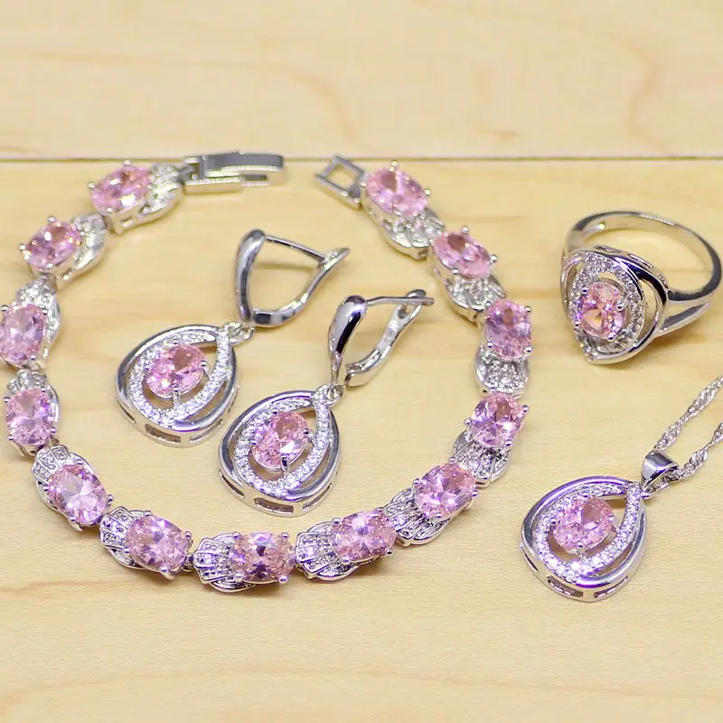 Женские вечерние сережки/Подвеска/ожерелье/кольца/браслет из стерлингового