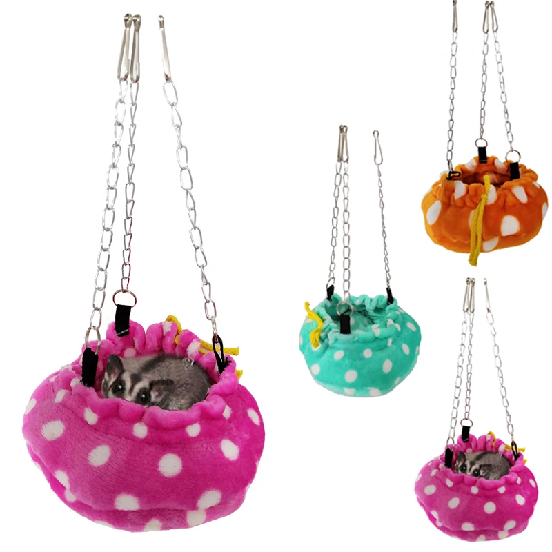 Попугай хомяк белка хлопковое гнездо сахарный планер подвесной спальный мешок