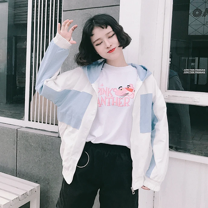 2017 весенне осенняя короткая женская куртка в Корейском стиле с длинными рукавами