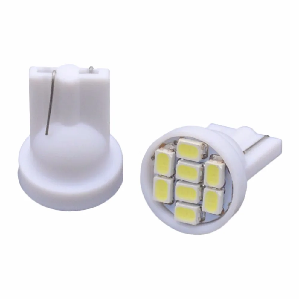10 шт. T10 W5W 2825 175 168 558 Автомобильный светодиодный 1206 8 SMD укрыты внутренной сводной