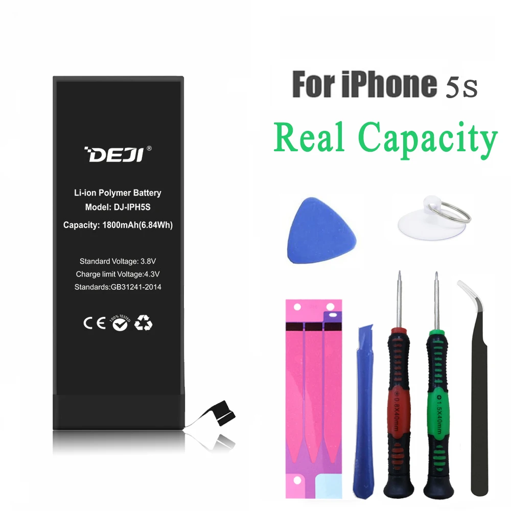Замена аккумулятора DEJI для iphone X 8P Внутренняя стандартная батарея с реальной