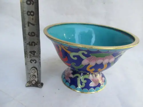 

Delicate Ancient Chinese cloisonne Fish cup
