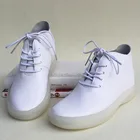 Женские ботинки из 100% натуральной кожи, ботинки на шнуровке, женская обувь, прозрачные ботинки на плоской подошве (2016-2)