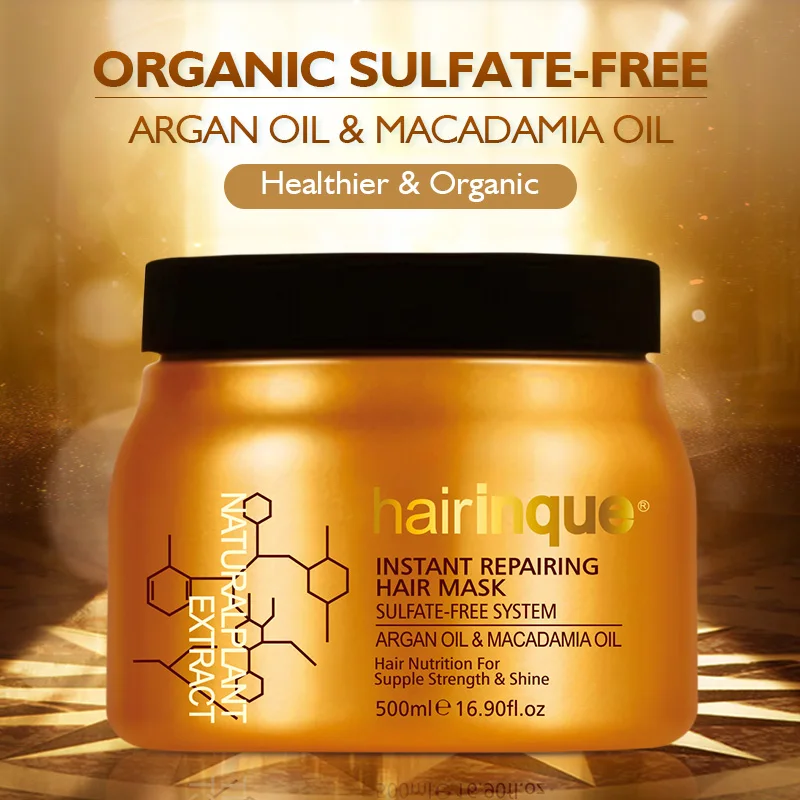 HAIRINQUE система без сульфатов маска для волос Мгновенный Ремонт аргановое масло и