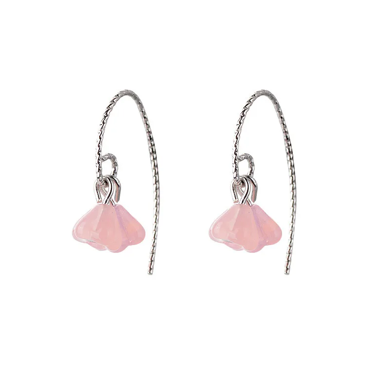Lovely Sweet Pink Mini Sakura Earring Studs for Women Girls Simple Cute Korean Style Wholesale Jewelry Accessaries | Украшения и