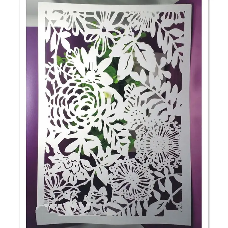 

50pcs Delicate Carved Flowers Design Noble Wedding Party Invitation Card for Wedding Business Party Birthday Decoration Supplies