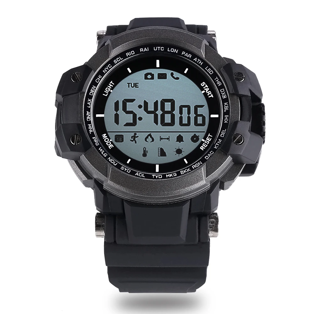 Zeblaze мышцы SmartWatch Bluetooth 4.0 удаленных Камера потребление калорий вызова напоминание