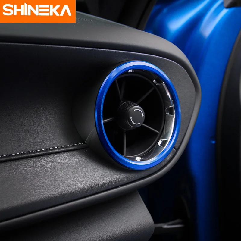 SHINEKA вентиляционное отверстие обшивка кольца переменного тока Bezels для Chevrolet Camaro