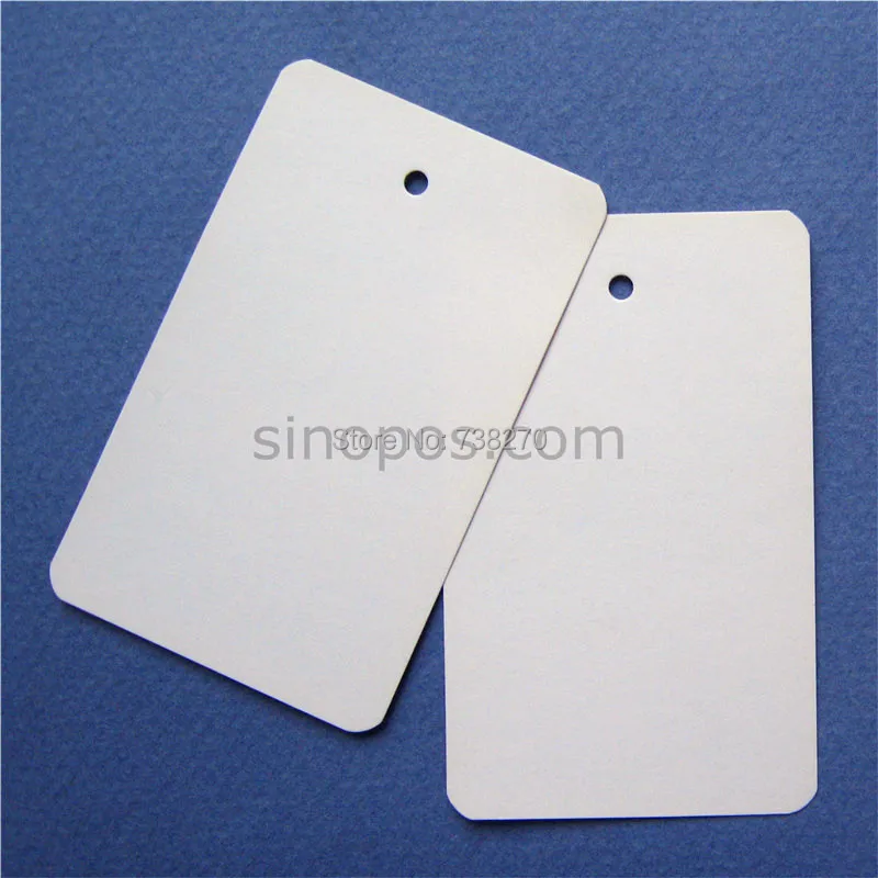 Пустые ценники 45x73 мм Упаковочная этикетка бирка для одежды незавязанная