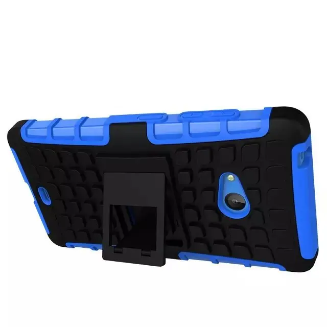 For Microsoft Nokia Lumia 540 Case 5.0'' Hybrid Kickstand Rugged Rubber Armor Hard PC+TPU With Stand Function Cover Cases 100pcs |