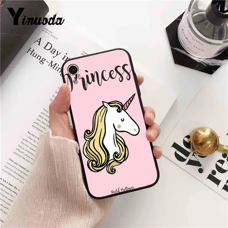 Yinuoda Радужный телефон с единорогом чехол для iPhone 8 7 6 6S 6Plus X XS MAX 5 5S SE XR 10 11 pro max |