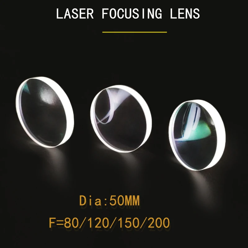 

Weimeng brand Laser Focus Lens For Fiber Laser welding machine Dia 50mm F=80/120/150/200 quartz 1064nm AR Plano-convex shape