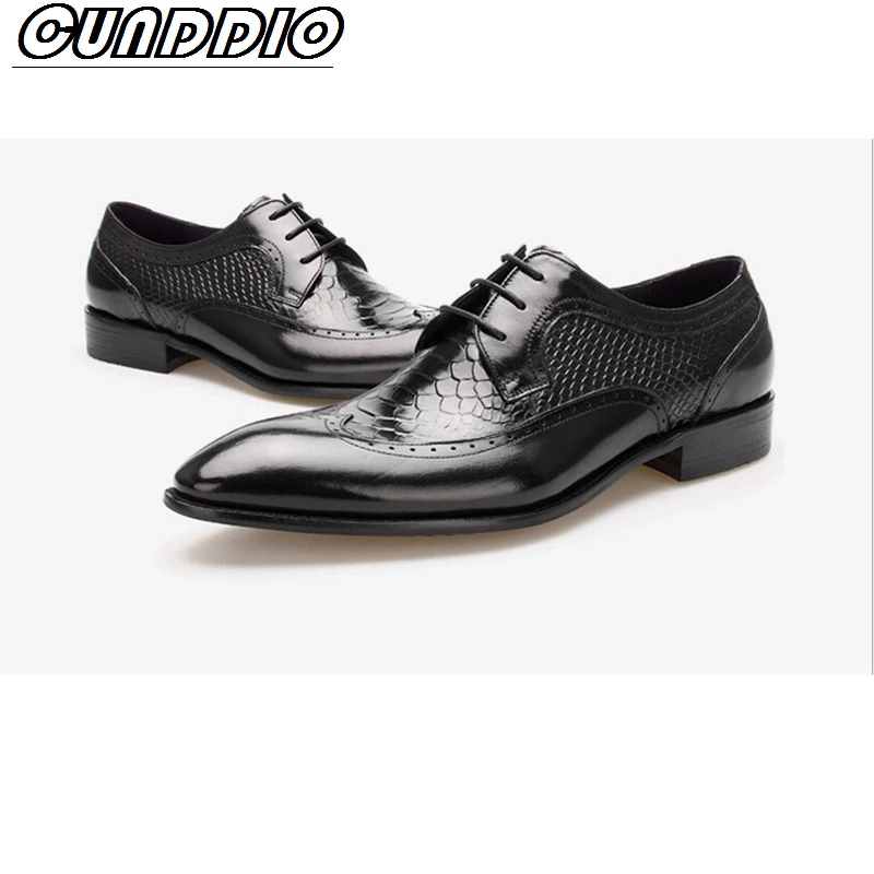 CUNDDIO Новый крокодил картина Деловые костюмы Первый слой крупного рогатого скота