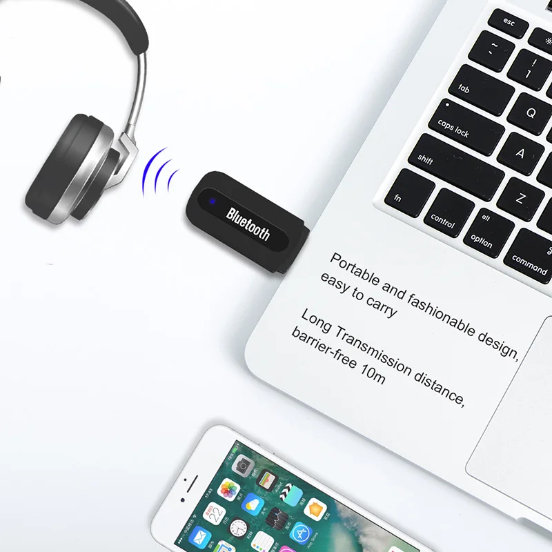 Адаптер для музыкального ресивера беспроводной USB Bluetooth стерео аудио адаптер iPhone