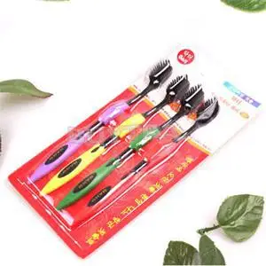 Новинка 4 шт./лот зубная щетка с бамбуковым углем двойная ультра мягкая для ухода