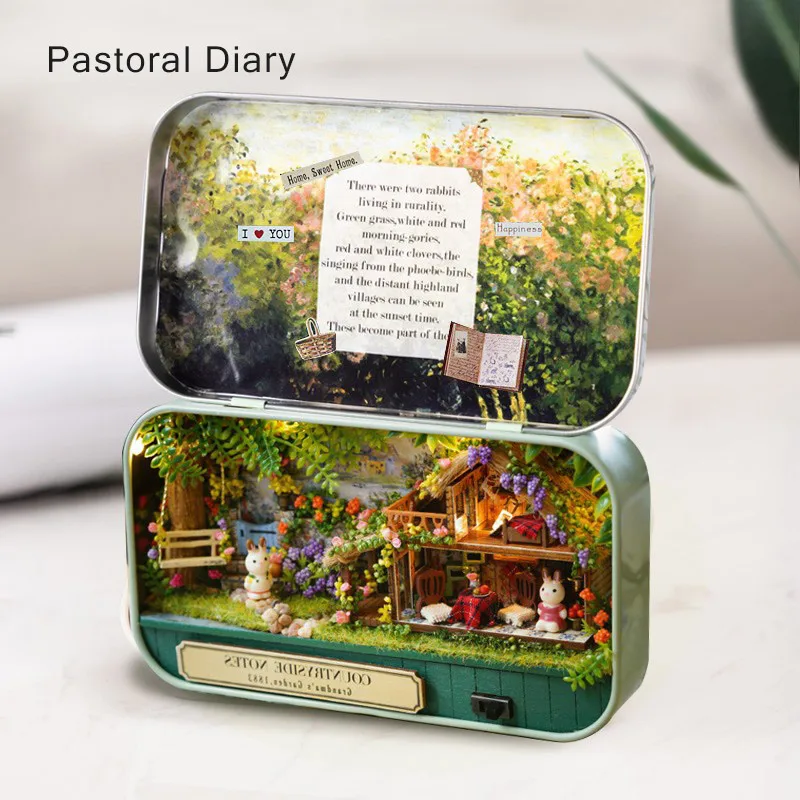 3D ремесло современный DIY Миниатюрный креативный сад домашнее украшение мини