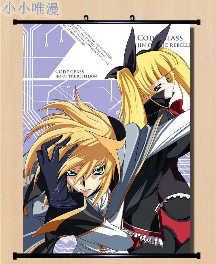 Japanese Anime Picture Code Geass: Lelouch of the Rebellion Nunnally &amp Koneria Euphemia Home Decor Wall Scroll Poster | Дом и сад