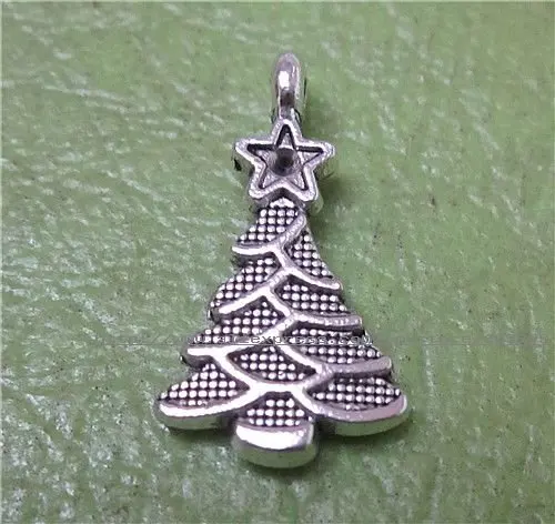 

Free Shipping 300Pcs Alloy Metal christmas tree Charms Pendants jewelry pendants