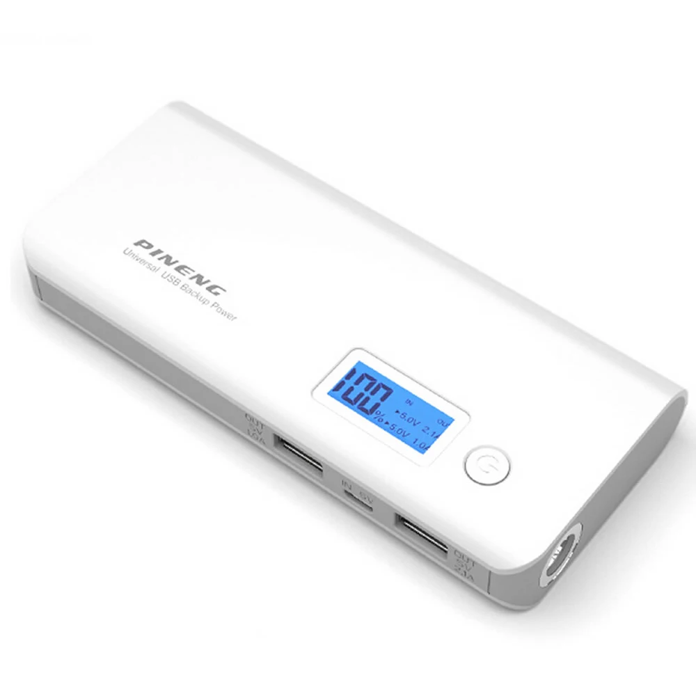 Pineng power Bank 10000 мАч PN968 внешний аккумулятор с светодиодный индикатором 5 в 2.1A для iPhone