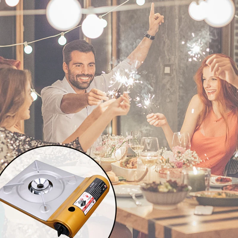 Ультра тонкая напольная печь для кемпинга портативная газовая плита железная