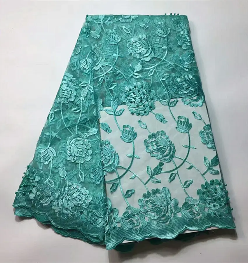 (5 ярдов/серия) sxsn165 красивые африканские чистая шнурок с камнями и бусинами