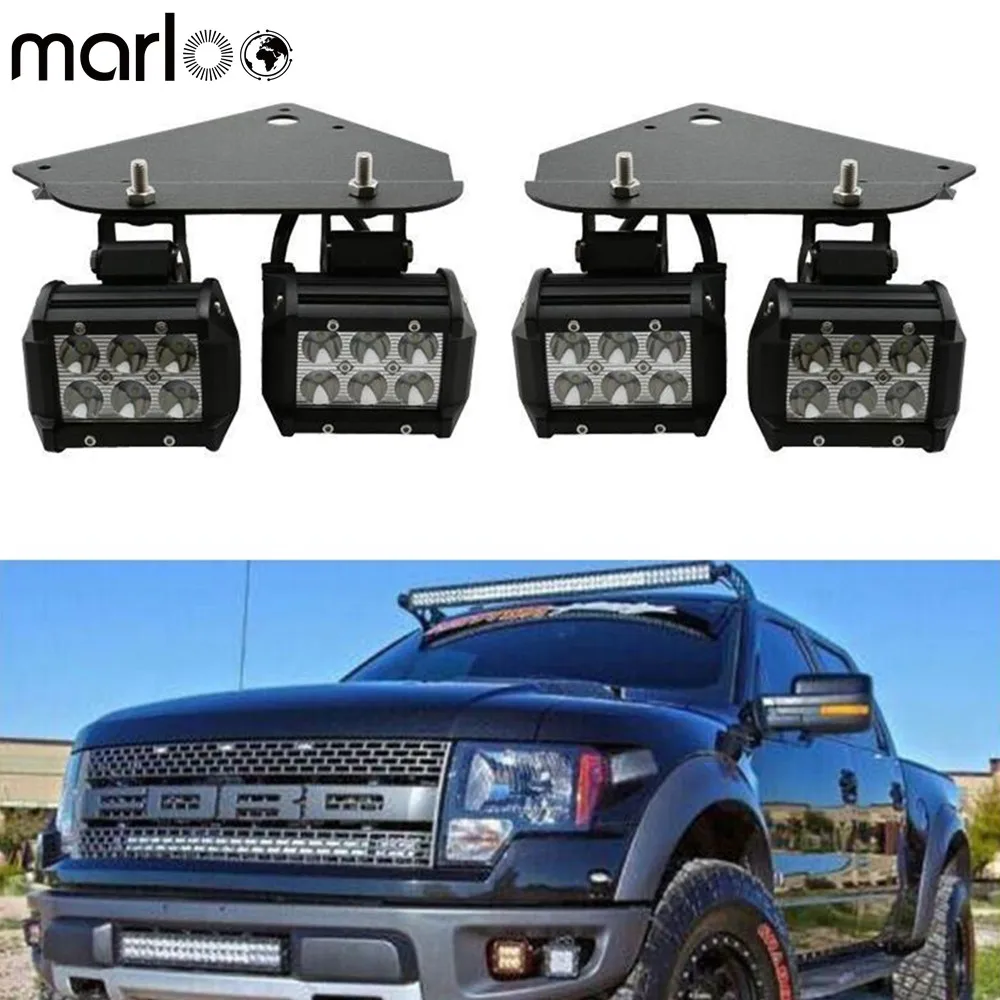 Для 2010 2011 2012 2013 2014 Ford F150 SVT Raptor грузовик 18 Вт светодиодный туман светильник
