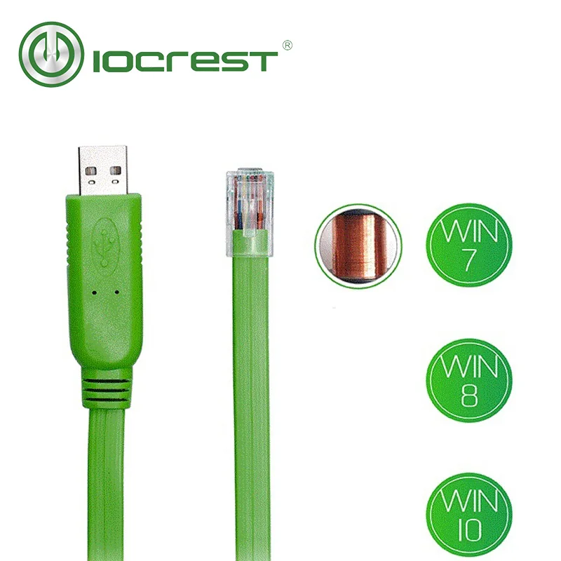 IOCREST 1 8 м длина сетевые роутеры USB Rs232 Rj45 консольный кабель для маршрутизатора Cisco